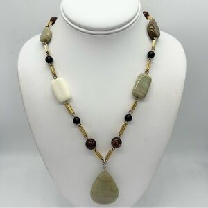 Les Bernard Vintage Gem Pendant Necklace